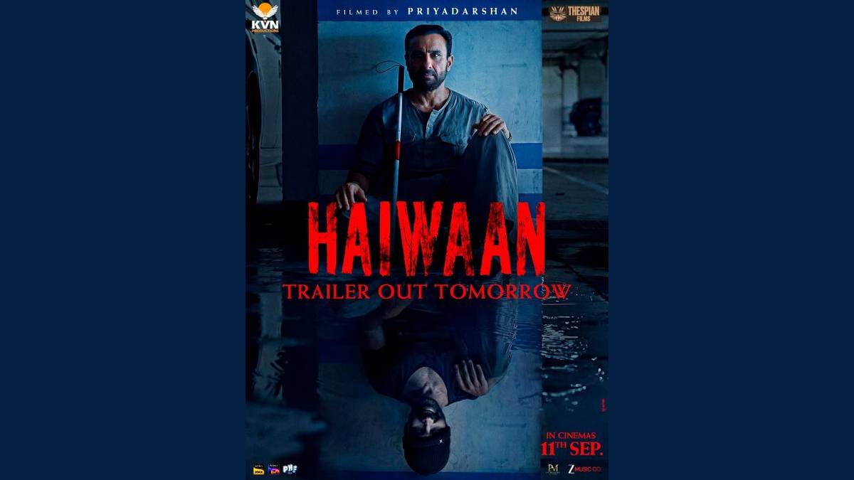 Haiwaan Trailer Drops Tomorrow; Film Set for September 11 Theatrical Release