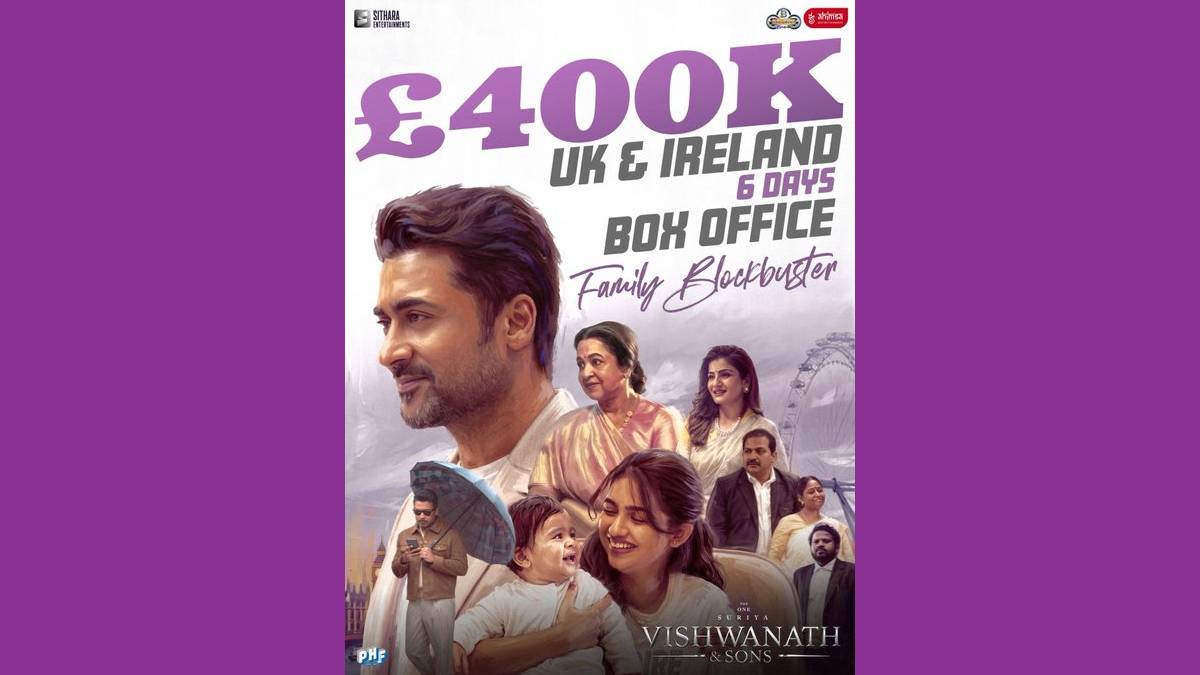 Vishwanath & Sons Crosses £400K in UK on Day 6, Suriya’s The One Continues Strong Run