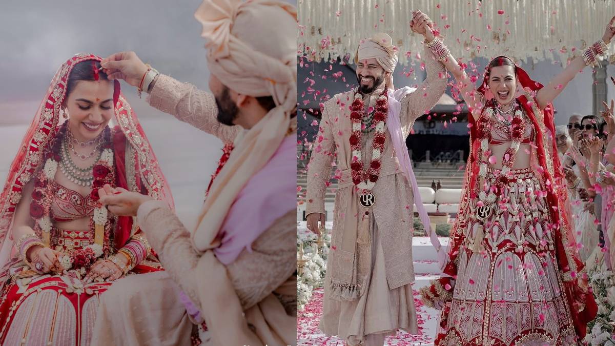 Bigg Boss OTT 2 Fame Palak Purswani Marries Rohan Khanna at Isha Yoga Centre