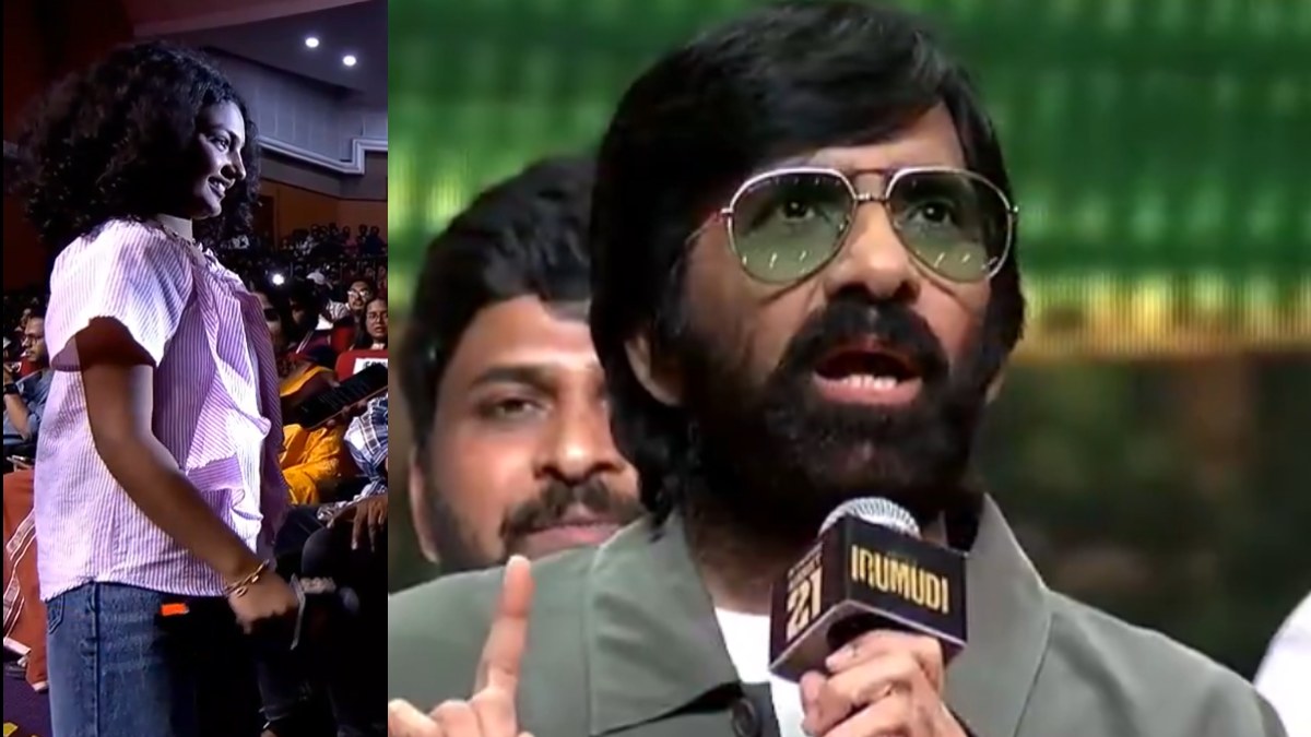 Ravi Teja Faces Social Media Backlash Over Remark to Child Artist Nakshathra at Irumudi Event