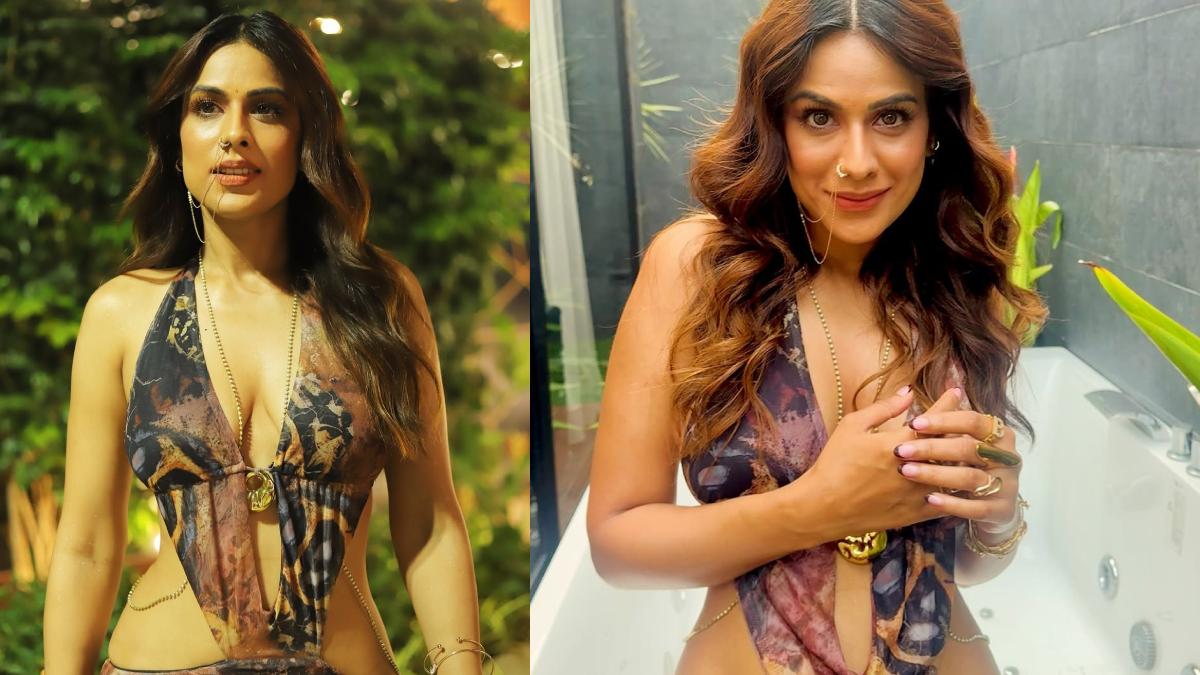 Nia Sharma Turns Heads in Bold Monokini Look