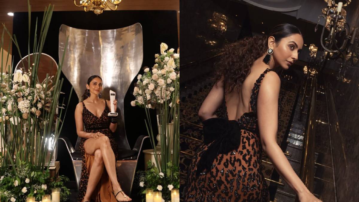 Rakul Preet Singh Stuns in Leopard-Print Gown