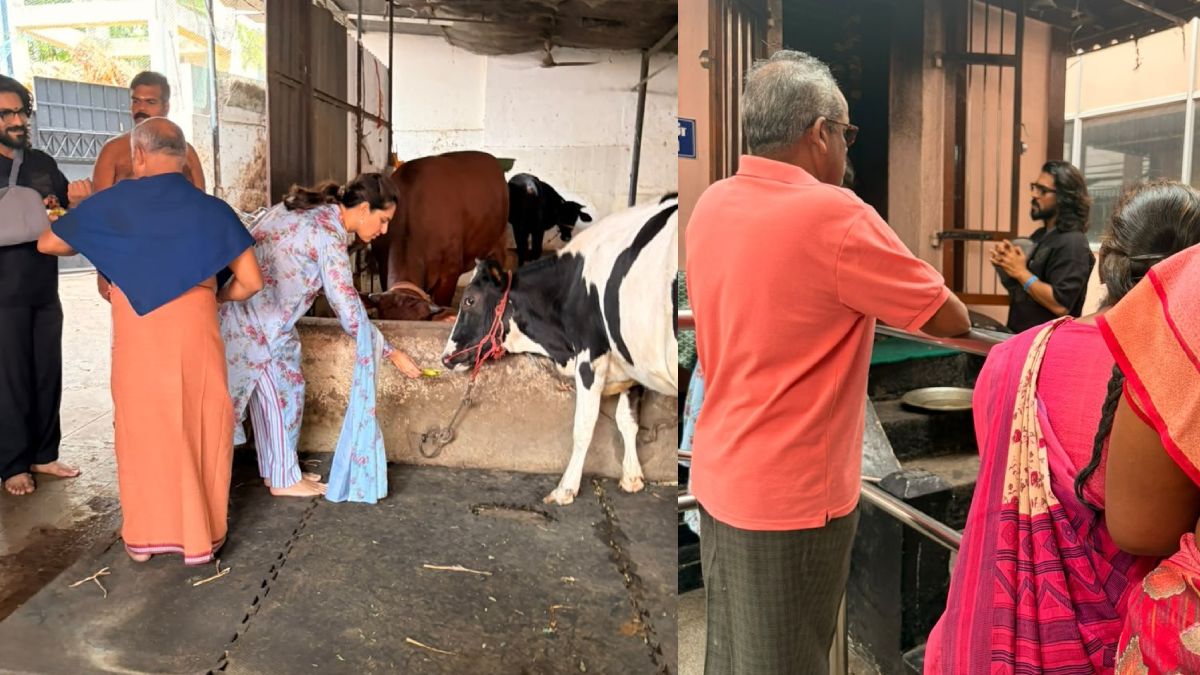 Ram Charan and Upasana Konidela Visit Ayyappa Swamy Temple After Actor's Wrist Surgery