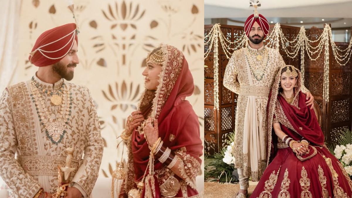 TV Actor Charlie Chauhan Marries Cricketer Ramandeep Singh in an Intimate Traditional Ceremony: See Wedding Photos and Details