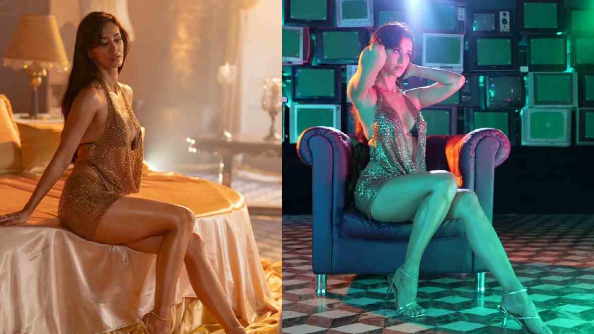 Disha Patani Stuns in Gold Sequined Dress for 'Kyun' Song from Welcome to the Jungle