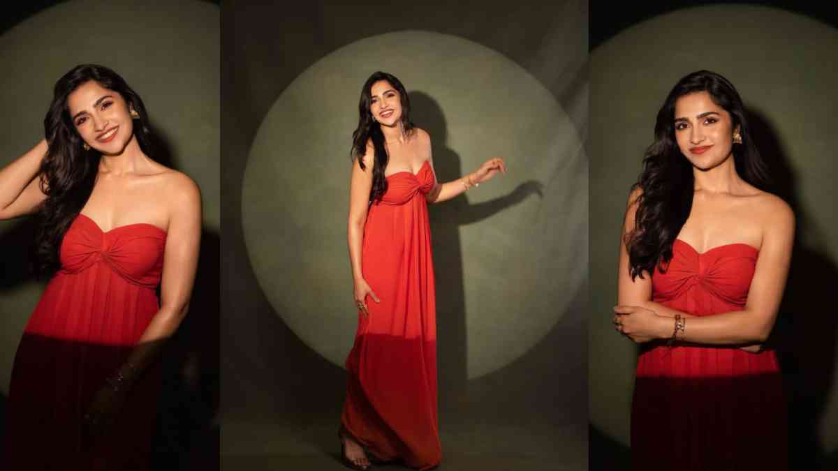 Rukmini Vasanth Glows In Fiery Red Gown; From One Bold DM To Stardom