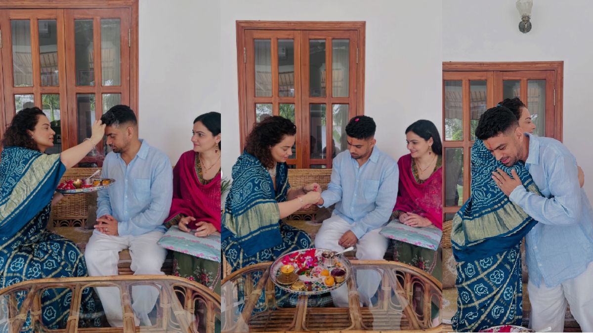 Kangana Ranaut Celebrates Raksha Bandhan With Brother