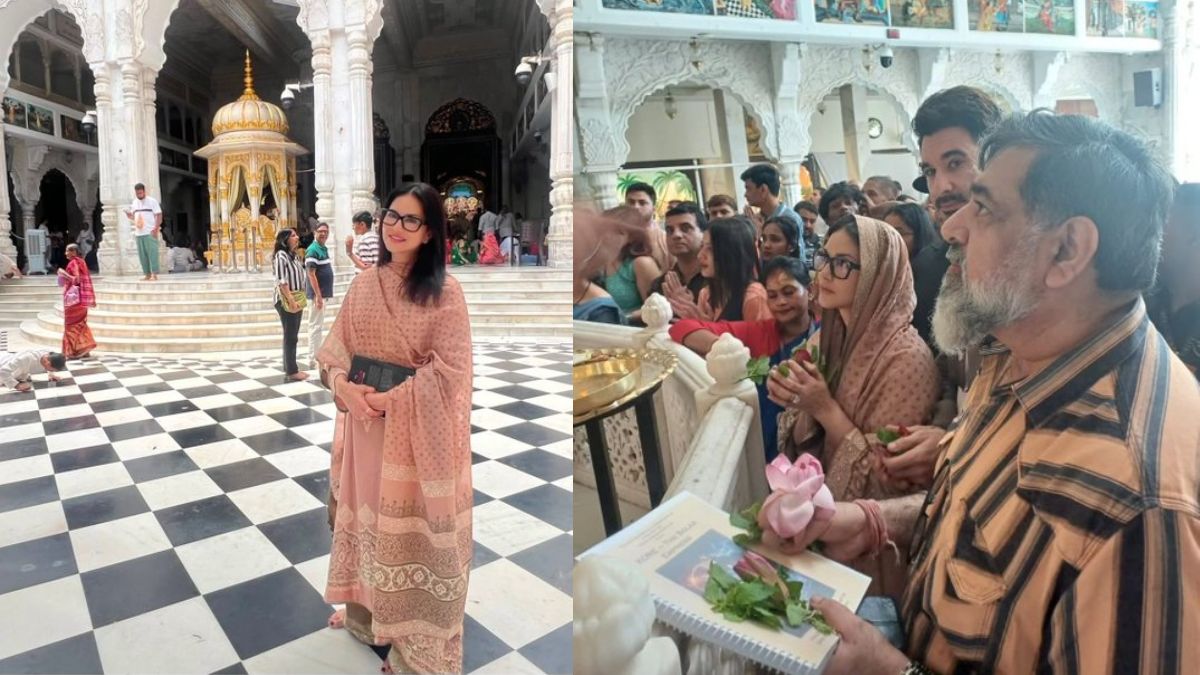Sunny Leone Seeks Blessings at Mumbai’s ISKCON Temple with Husband Daniel Weber Ahead of New Film Project