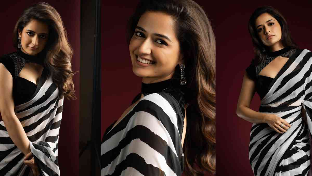Ashika Ranganath Stuns in Bold Saree Ahead of Sardar 2