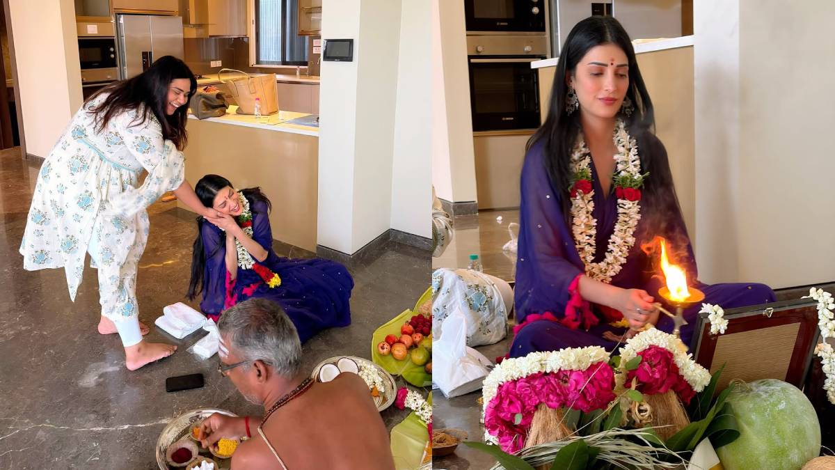 Shruti Haasan Performs Housewarming Pooja at Her New Chennai Home, Begins a New Chapter