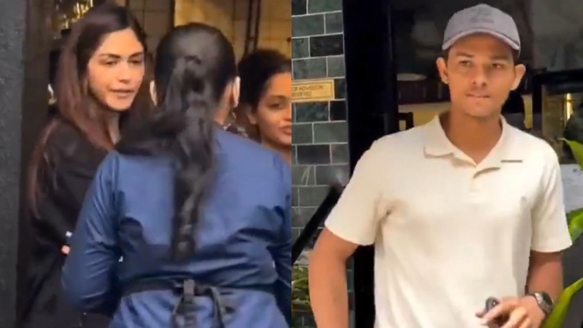Mrunal Thakur Dating Cricketer Yashasvi Jaiswal? Viral Cafe Sighting Sets Social Media Abuzz
