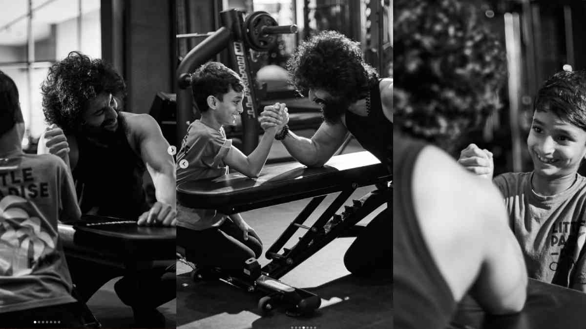 Nani Shares Adorable Gym Moments With Son Junnu Ahead of The Paradise Release