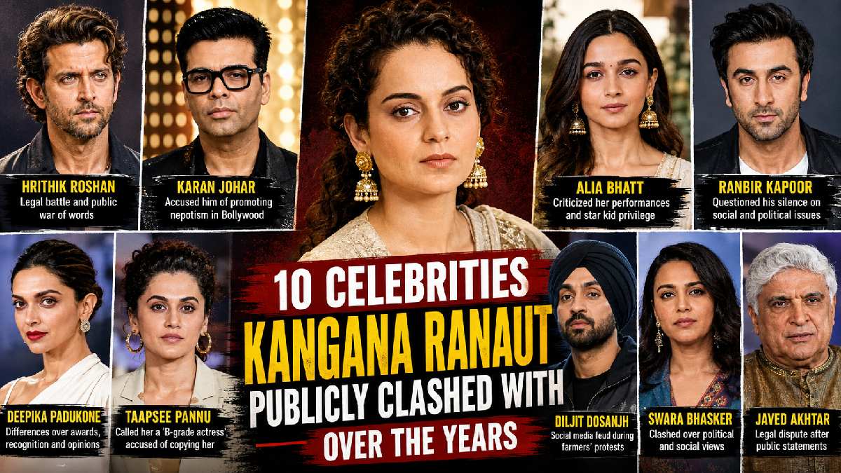 Alia Bhatt, Ranbir Kapoor & Hrithik Roshan: Kangana Ranaut's Most Talked-About Celebrity Clashes