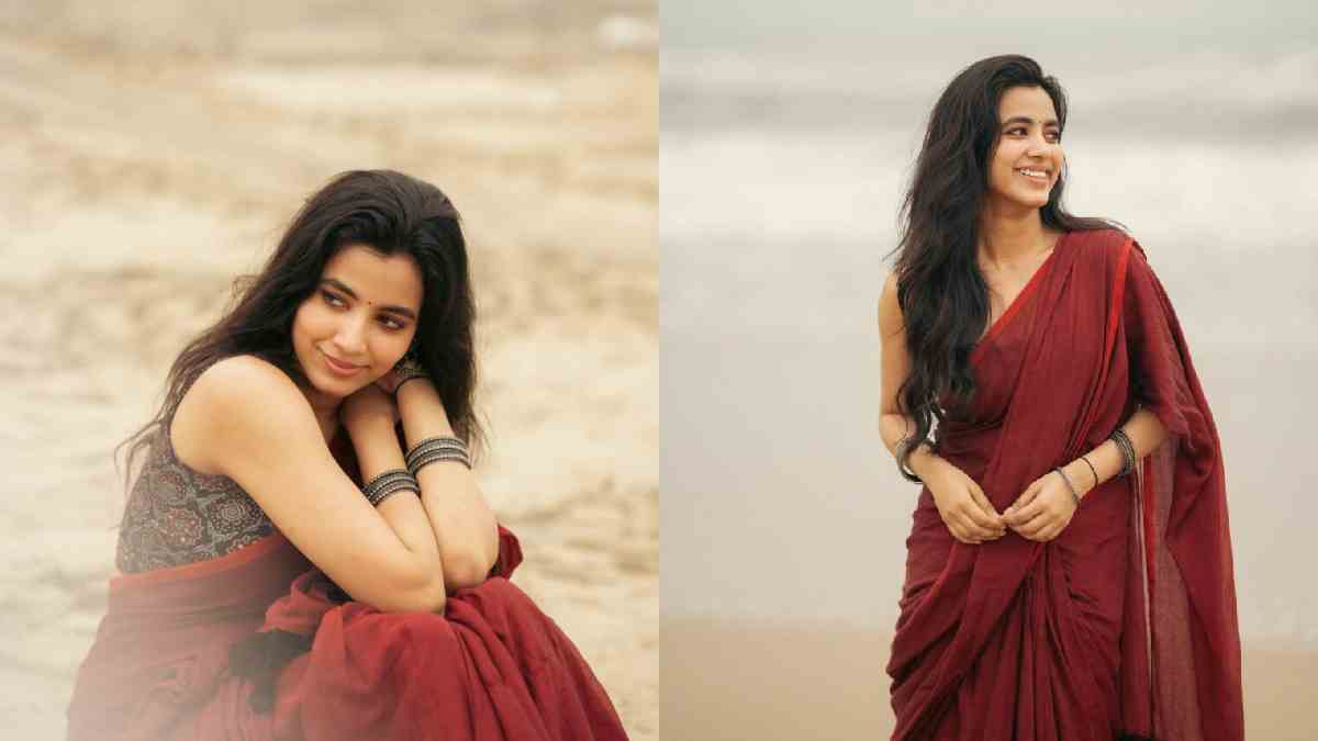Shivani Nagaram's Stunning Beach Saree Look Wins Hearts; Actress Leaves Fans Mesmerised