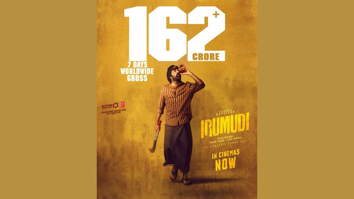 Irumudi Storms the Box Office: Ravi Teja’s Mass MahaRaja Crosses ₹162 Crore Worldwide in 7 Days