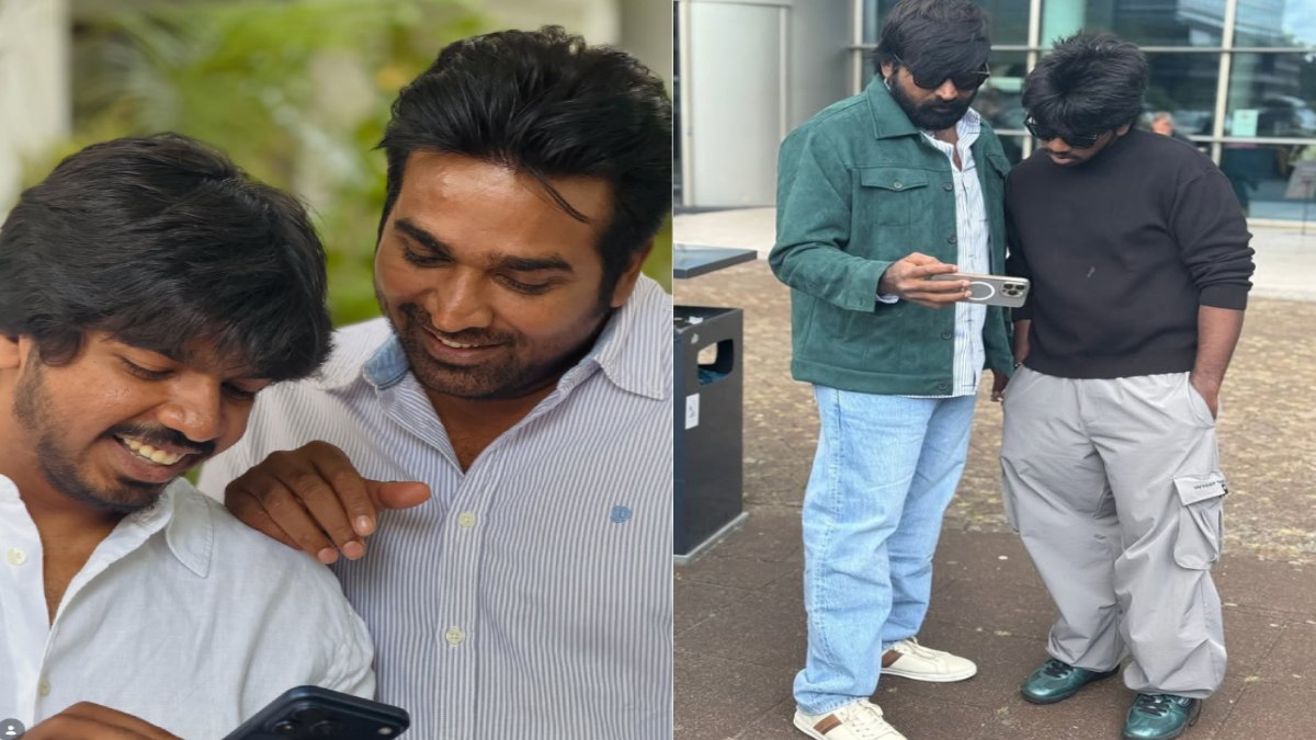 Vijay Sethupathi and his son Surya Sethupathi share a warm and candid moment