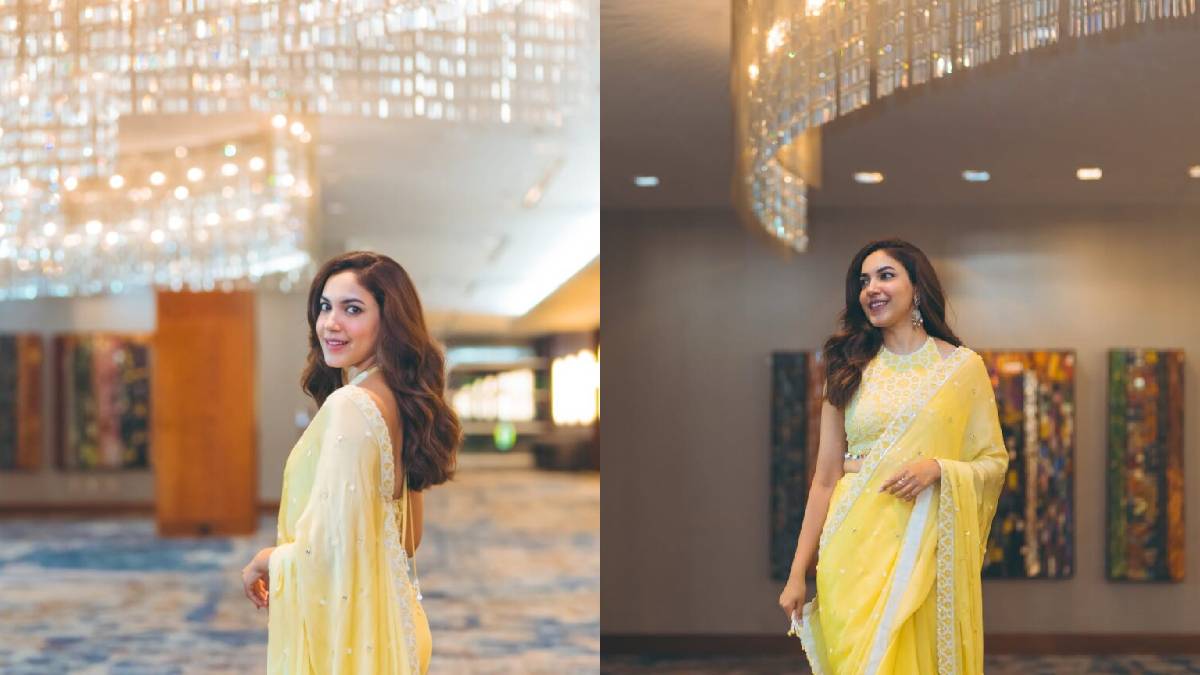 Ritu Varma Stuns in Pastel Yellow Saree