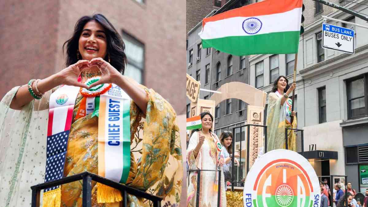 Pooja Hegde Waves Tricolour at New York India Day Parade, Says She Felt ‘Immense Pride’