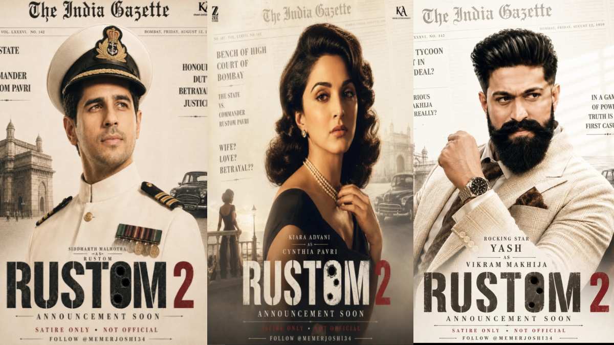 Is Rustom 2 Coming? Fan-Made Poster Featuring Sidharth Malhotra, Yash and Kiara Advani Goes Viral