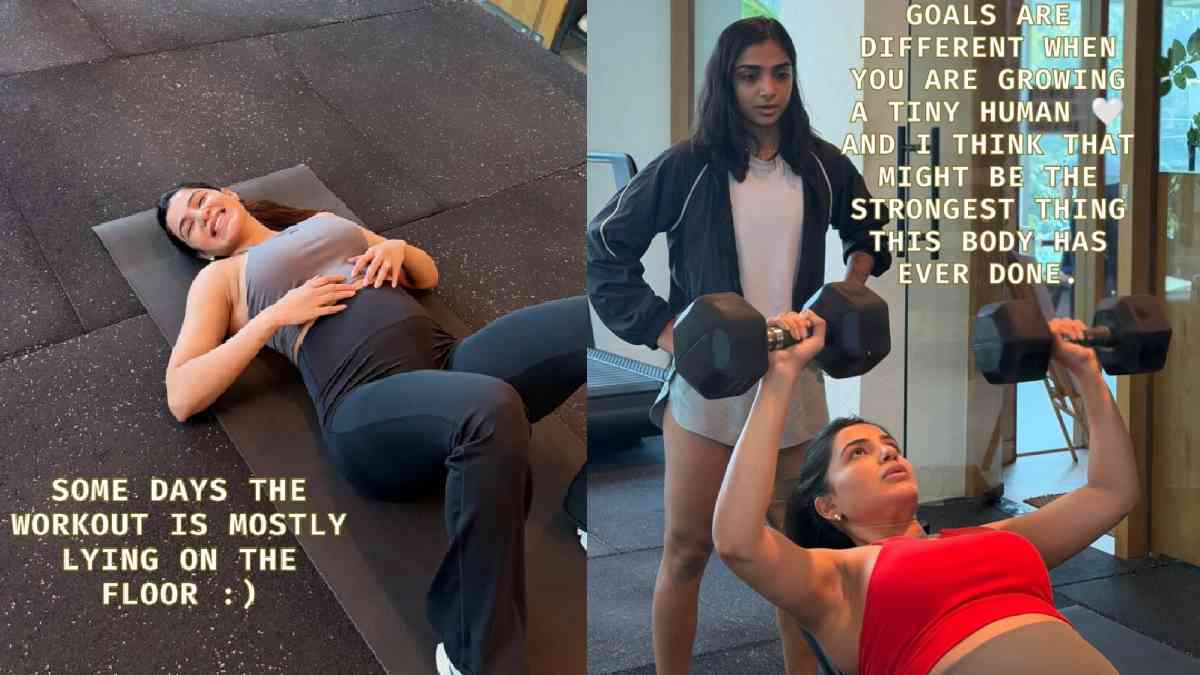 Pregnant Samantha Ruth Prabhu Shares Glimpses of Her Mindful Gym Workouts